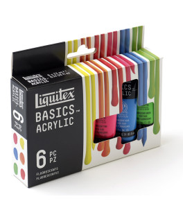 Liquitex Basics Colour Set 6x22ml Tubes – Fluorescent